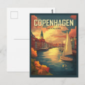  Kopenhagen Denemarken Reizen Briefkaart (Voorkant / Achterkant)