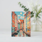  Kopenhagen Denemarken reizen Briefkaart (Staand voorkant)