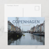 Kopenhagen Denemarken Reizen Briefkaart (Voorkant / Achterkant)
