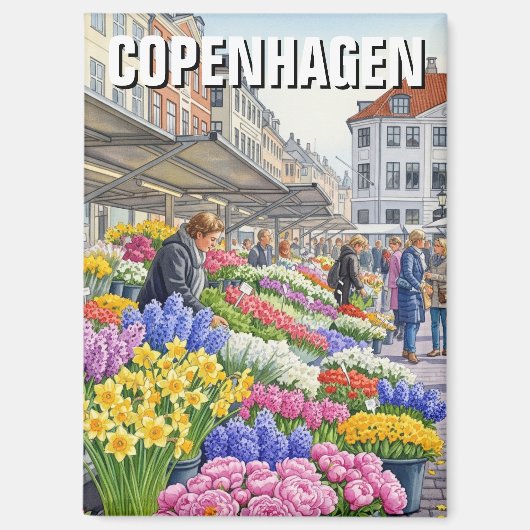 Kopenhagen Denemarken Reizen Magneet (Voorkant)