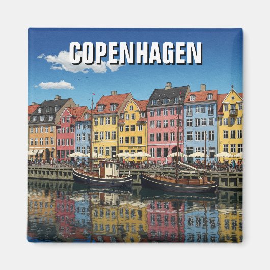 Kopenhagen Denemarken Reizen Magneet (Voorkant)