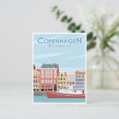 Kopenhagen Denemarken Reizen stad Europa Briefkaart (Staand voorkant)