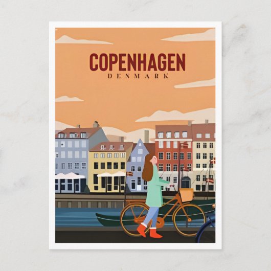 Kopenhagen Denemarken Reizen  stad Europa Briefkaart (Voorkant)