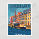 Kopenhagen Denemarken Reizen stad Europa Briefkaart (Voorkant)