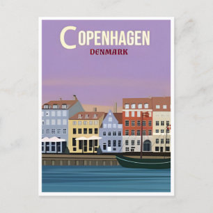 Kopenhagen Denemarken Reizen  stad Europa Briefkaart