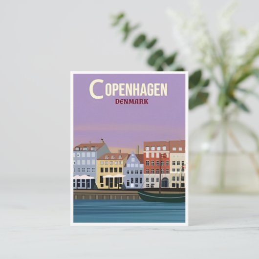 Kopenhagen Denemarken Reizen  stad Europa Briefkaart (Staand voorkant)