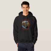Kopenhagen Denemarken Retro Noodcirkel Hoodie (Voorkant volledig)
