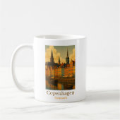 Kopenhagen Denemarken Retro Reizen Koffiemok (Links)