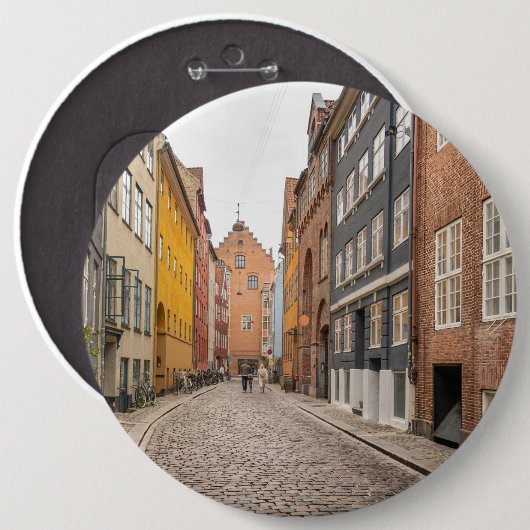 Kopenhagen Denemarken Ronde Button 6,0 Cm (Voorkant /achterkant)