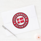 Kopenhagen Denemarken Ronde Sticker (Envelop)