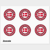 Kopenhagen Denemarken Ronde Sticker (Vel)