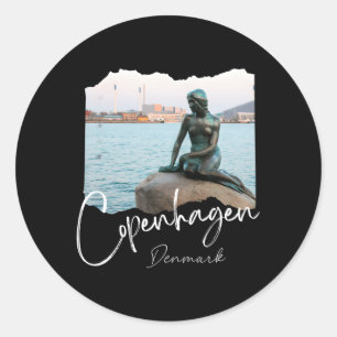 Kopenhagen Denemarken Ronde Sticker