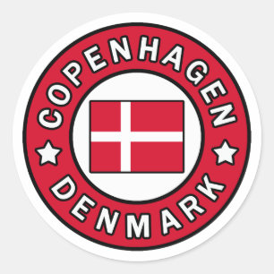 Kopenhagen Denemarken Ronde Sticker