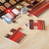 Kopenhagen, Denemarken 's nachts Legpuzzel (Zijkant)