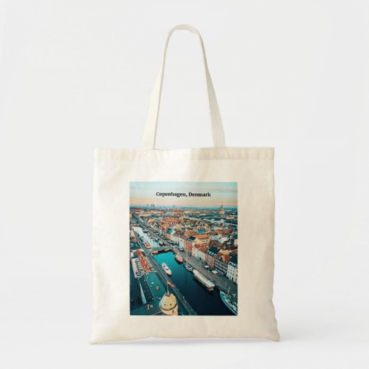 Kopenhagen, Denemarken schilderachtig foto Tote Bag (Voorkant)