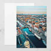 Kopenhagen, Denemarken schilderachtig uitzicht Bedankkaart (Voorkant / Achterkant)