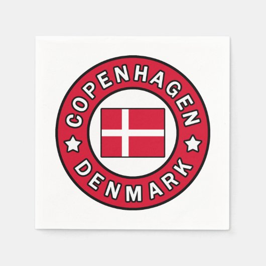 Kopenhagen Denemarken Servet (Voorkant)