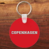 Kopenhagen Denemarken Sleutelhanger (Voorkant)