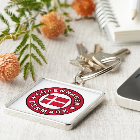 Kopenhagen Denemarken Sleutelhanger (Zijkant)