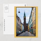 Kopenhagen, Denemarken, stadhuis Briefkaart (Voorkant / Achterkant)