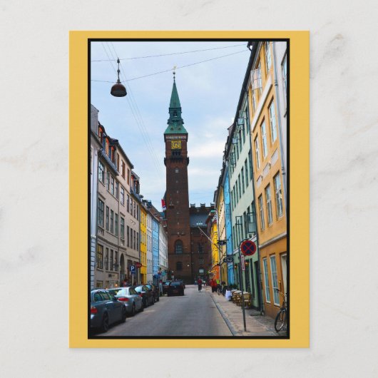 Kopenhagen, Denemarken, stadhuis Briefkaart (Voorkant)