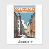Kopenhagen Denemarken Sticker (Vel)