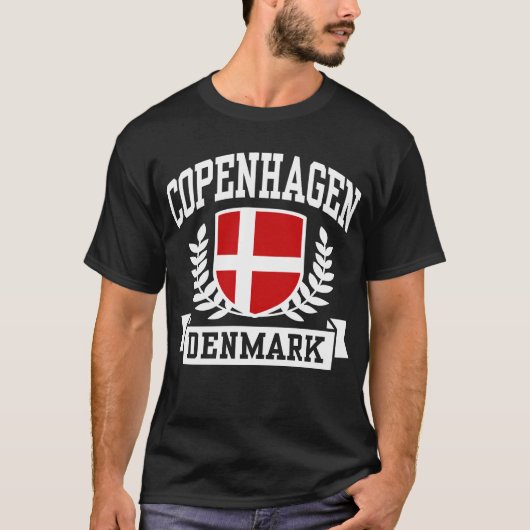 Kopenhagen Denemarken T-shirt (Voorkant)