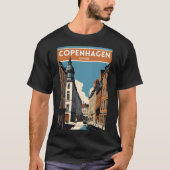 Kopenhagen Denemarken T-shirt (Voorkant)