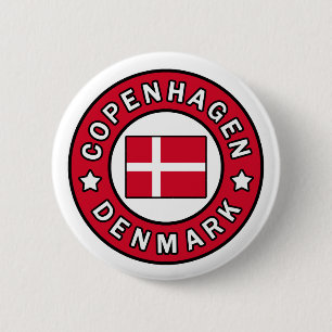 Kopenhagen Denemarken-toets Ronde Button 5,7 Cm