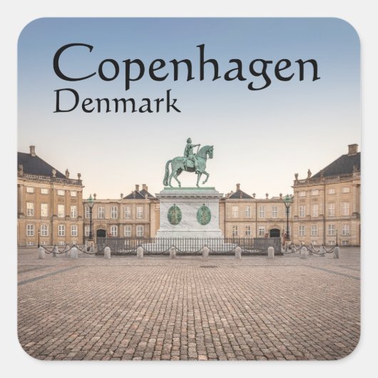 Kopenhagen Denemarken Vierkante Sticker (Voorkant)