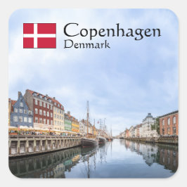 Kopenhagen Denemarken Vierkante Sticker