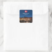 Kopenhagen Denemarken Vierkante Sticker (Tas)