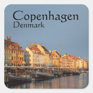 Kopenhagen Denemarken Vierkante Sticker