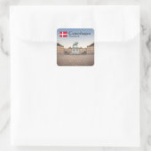 Kopenhagen Denemarken Vierkante Sticker (Tas)