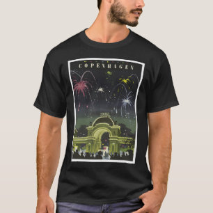 Kopenhagen Denemarken Vintage Travel T-shirt