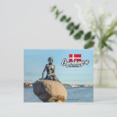 Kopenhagen Denemarken Zeemeermin Briefkaart (Staand voorkant)