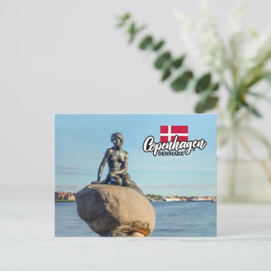 Kopenhagen Denemarken Zeemeermin Briefkaart (Staand voorkant)