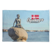 Kopenhagen Denemarken Zeemeermin Kussensloop (Achterkant)