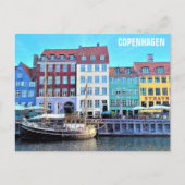 Kopenhagen Denmark Nyhavn Travel Foto Briefkaart (Voorkant)