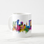Kopenhagen Denmark Skyline Koffiemok (Voorkant links)