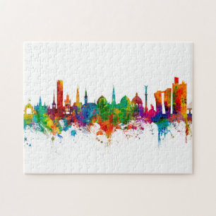 Kopenhagen Denmark Skyline Legpuzzel