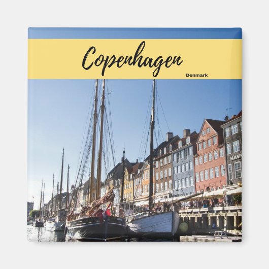 Kopenhagen Denmark Souvenir Magnet (Voorkant)