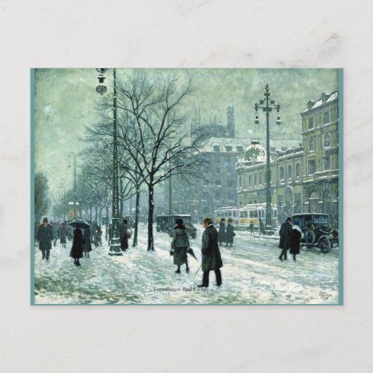 Kopenhagen door Paul Fischer Briefkaart (Voorkant)