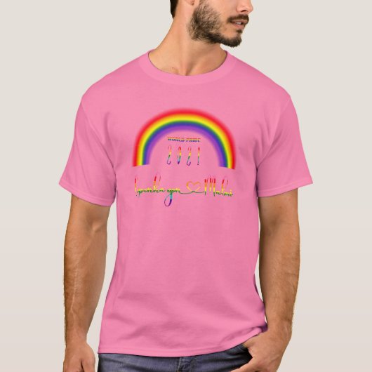 Kopenhagen en Malmö LGBTQ World Pride 2021 T-shirt (Voorkant)