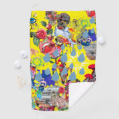 Kopenhagen-golfhanddoek voor Mashup in geel Golfhanddoek (Insitu)