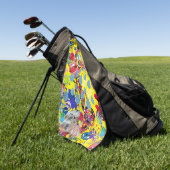 Kopenhagen-golfhanddoek voor Mashup in geel Golfhanddoek (Groen)