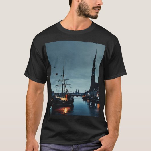 Kopenhagen Harbour Dreams T-shirt (Voorkant)