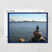 Kopenhagen Harbour en de kleine zeemeermin Briefkaart (Voorkant / Achterkant)