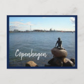Kopenhagen Harbour en The Little Mermaid met tekst Briefkaart (Voorkant)