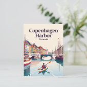 Kopenhagen Haven Denemarken Briefkaart (Staand voorkant)